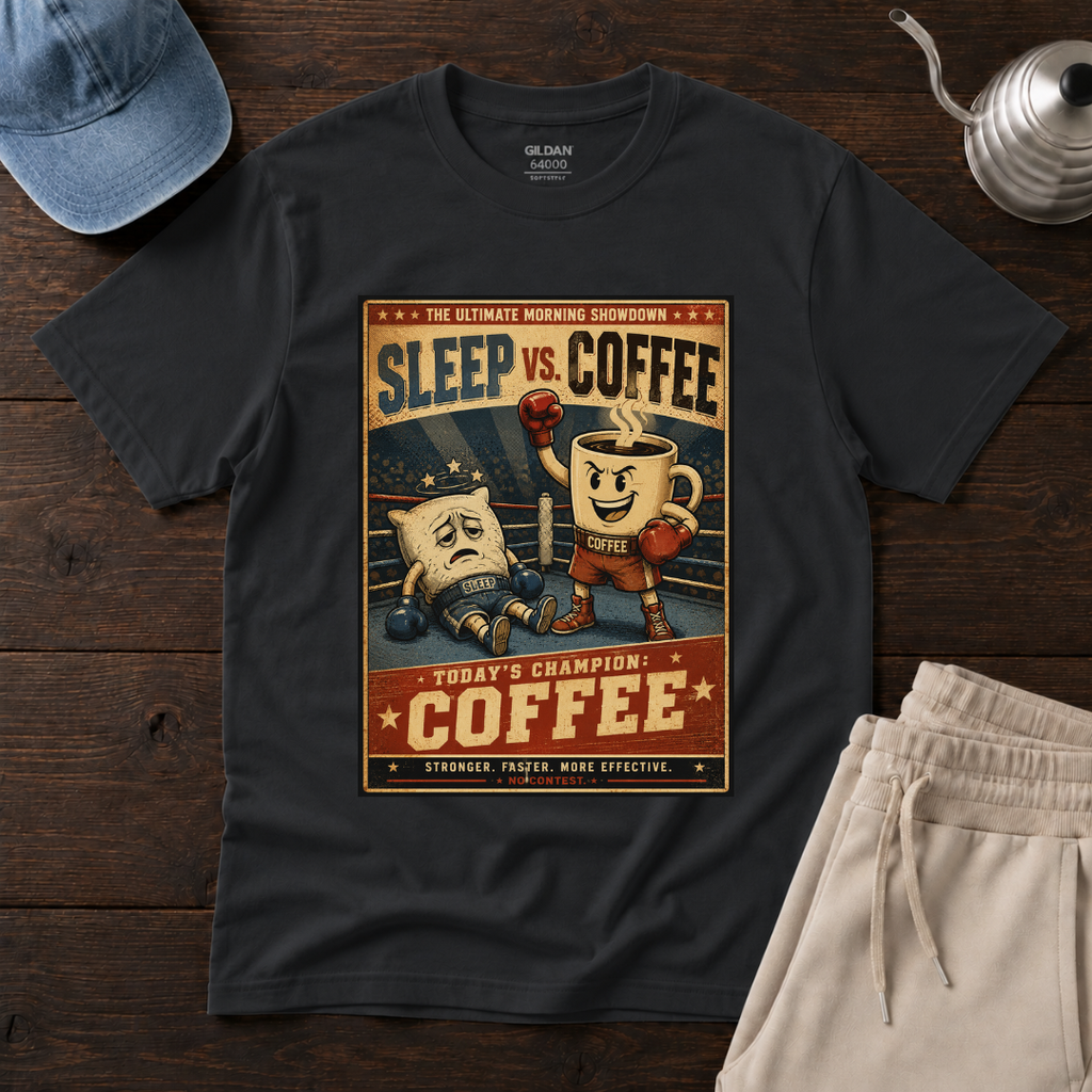 Sleep vs. Coffee T-Shirt