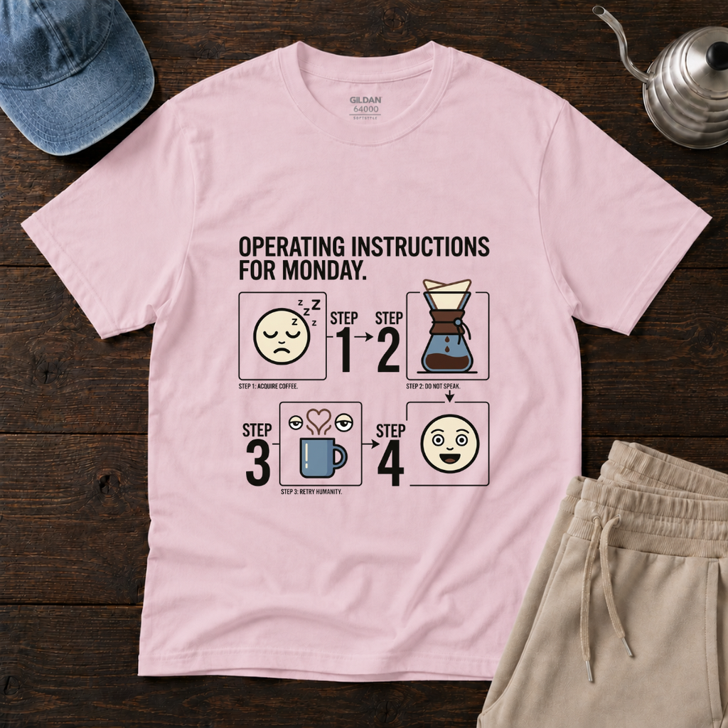 Operating Instructions For Monday ... T-Shirt