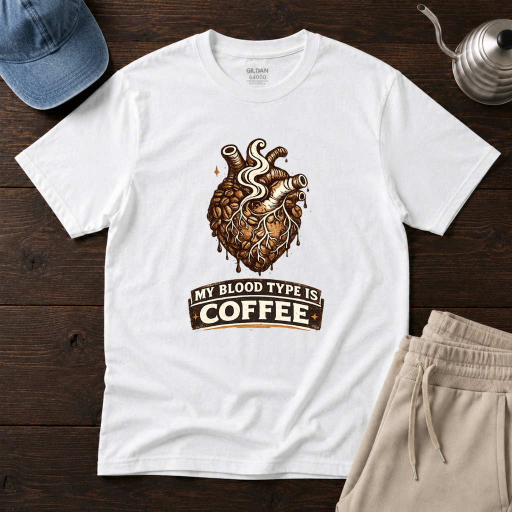 My Blood Type Is Coffee T-Shirt