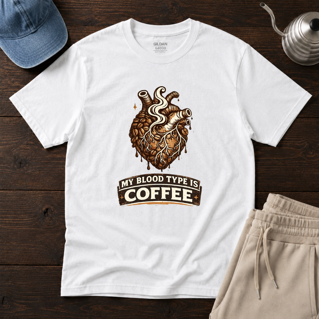 My Blood Type Is Coffee T-Shirt