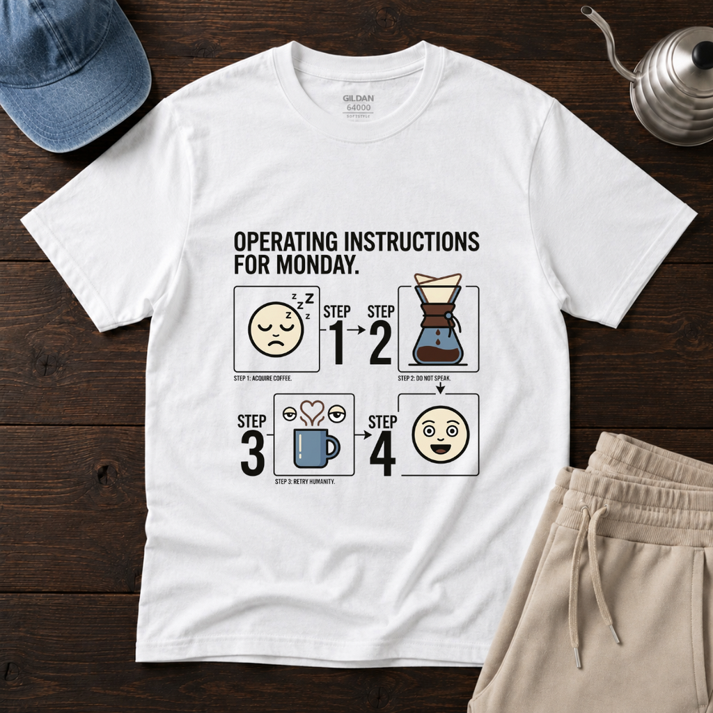 Operating Instructions For Monday ... T-Shirt