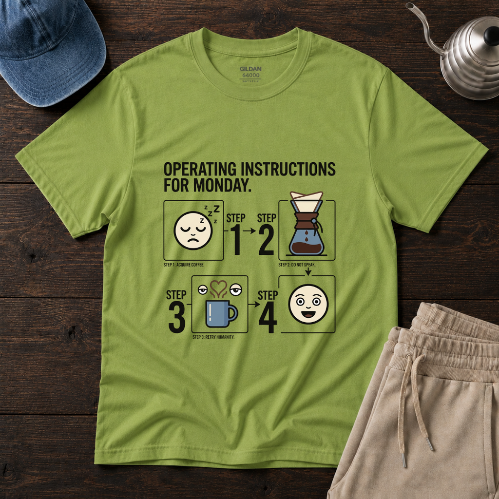 Operating Instructions For Monday ... T-Shirt