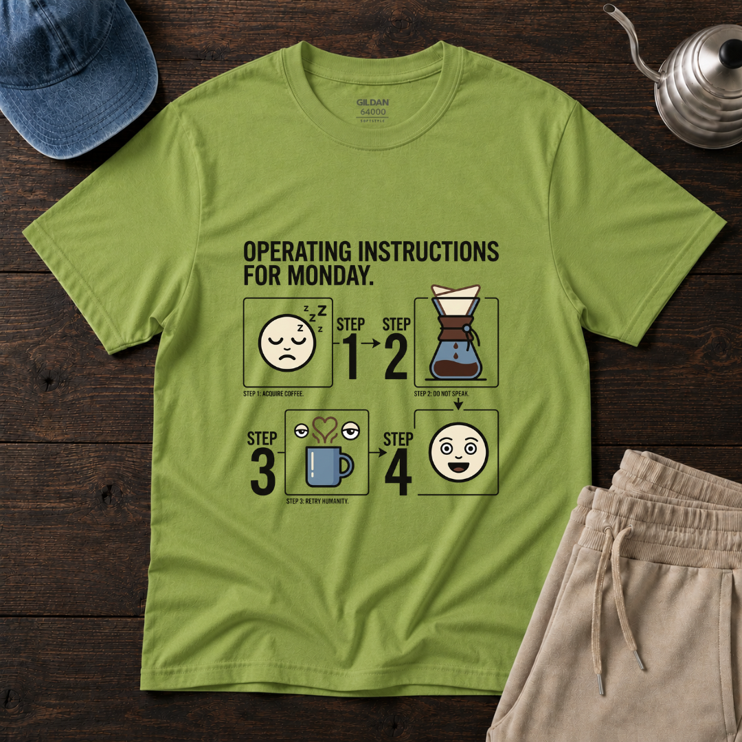 Operating Instructions For Monday ... T-Shirt