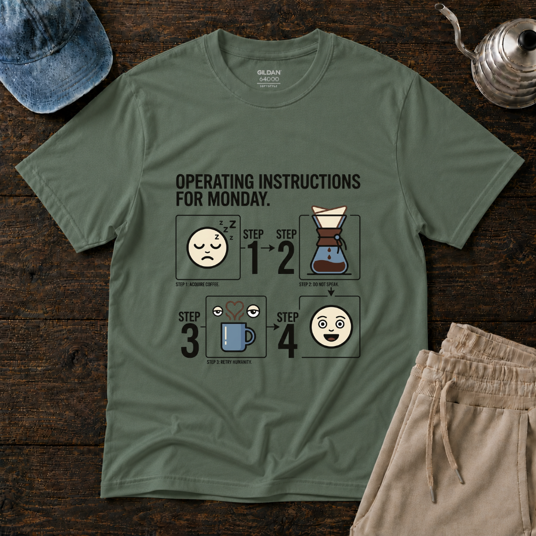 Operating Instructions For Monday ... T-Shirt
