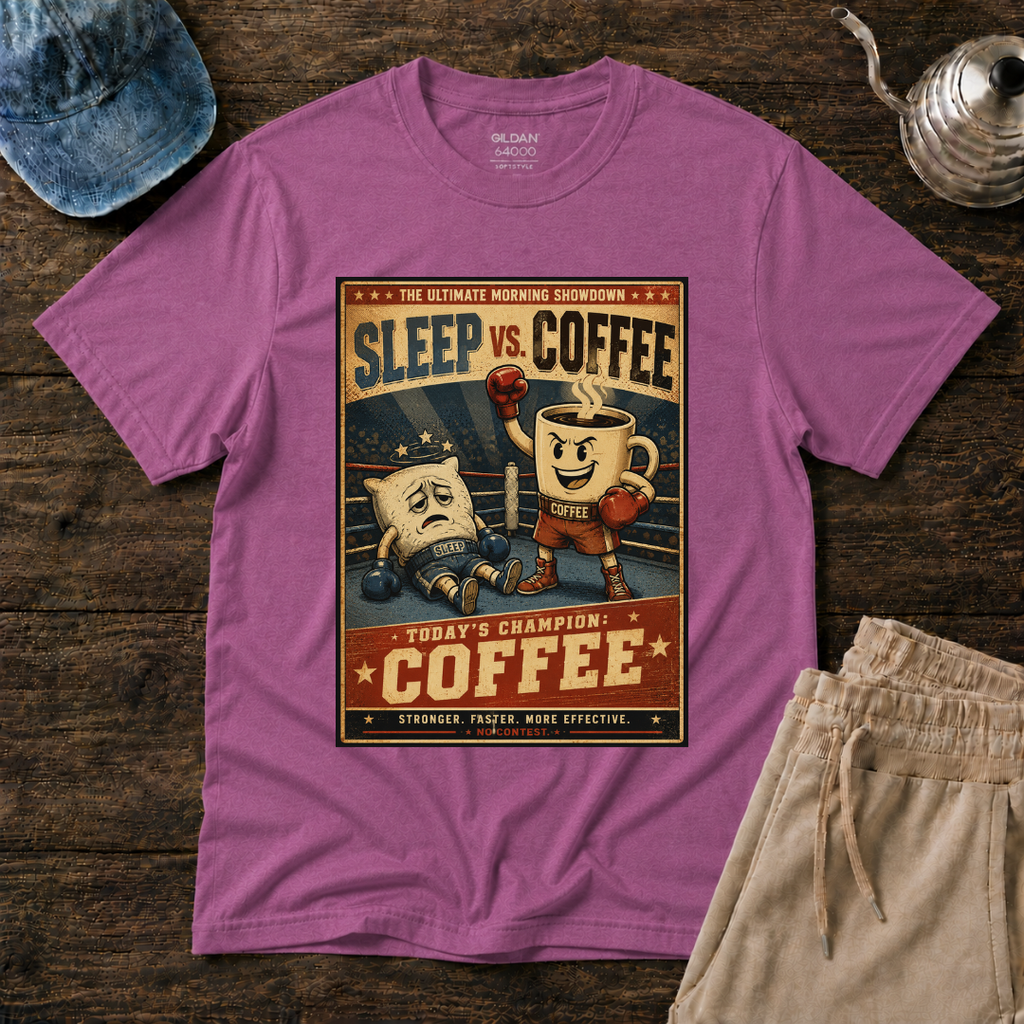 Sleep vs. Coffee T-Shirt