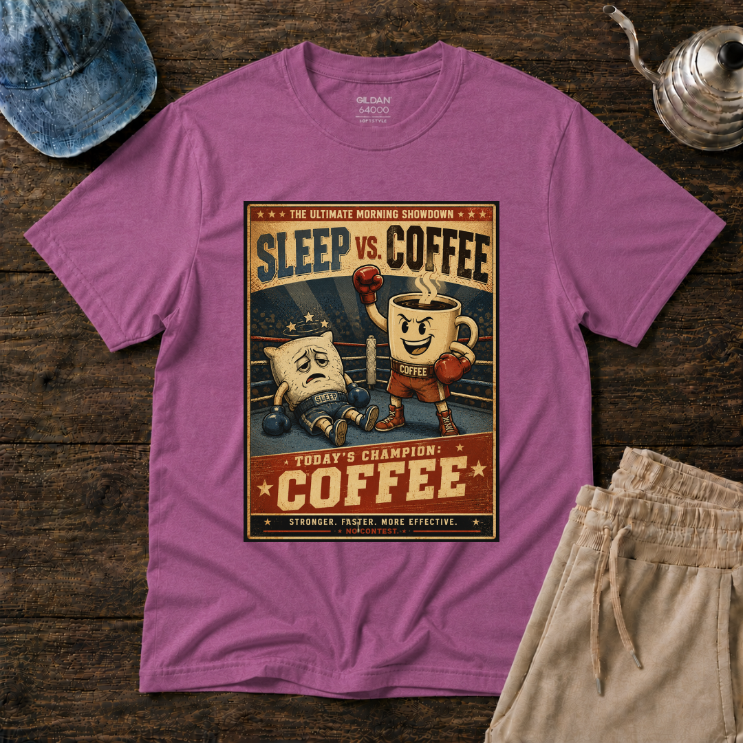 Sleep vs. Coffee T-Shirt