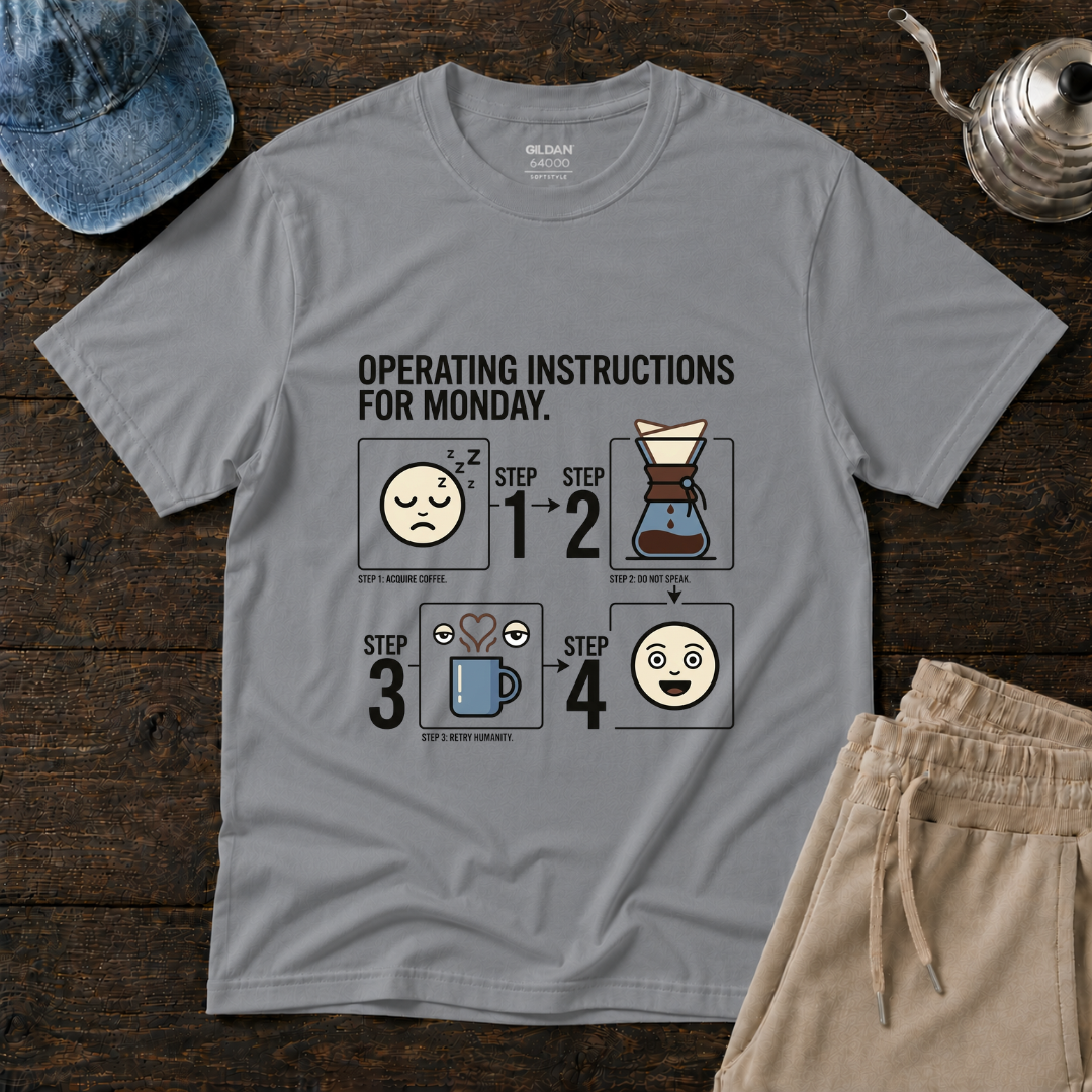 Operating Instructions For Monday ... T-Shirt