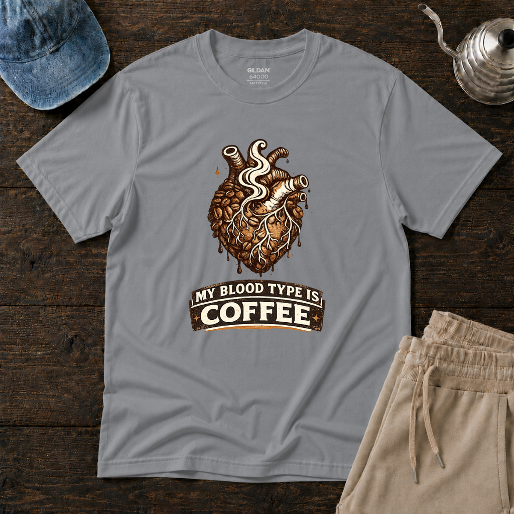 My Blood Type Is Coffee T-Shirt